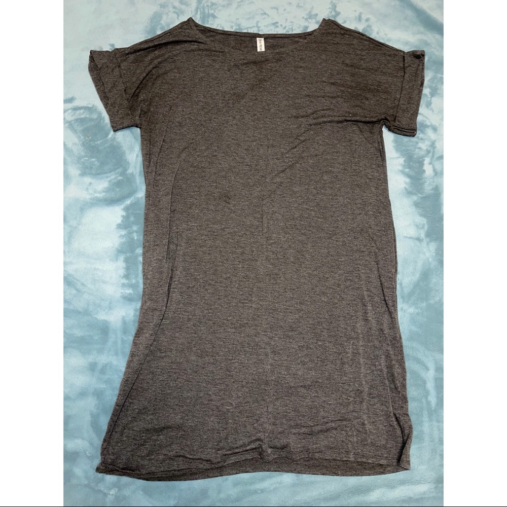 Dark Heather Grey Dress with POCKETS